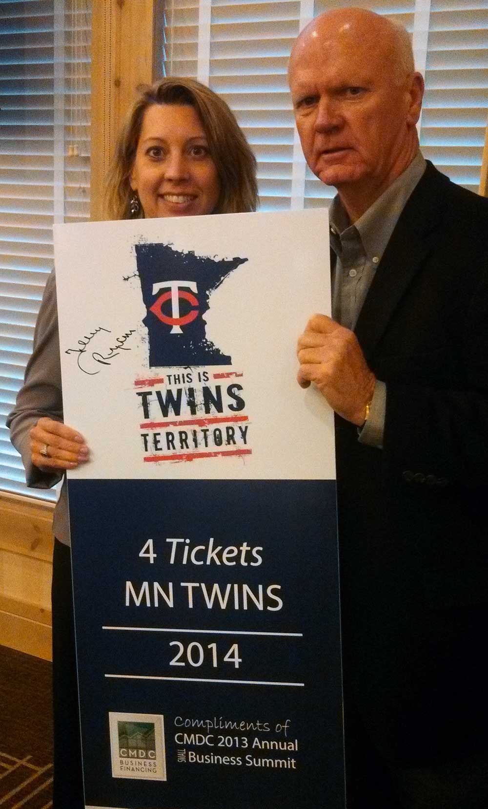 Lori Higgins MetroNorth Chamber Terry Ryan Twins General Manager